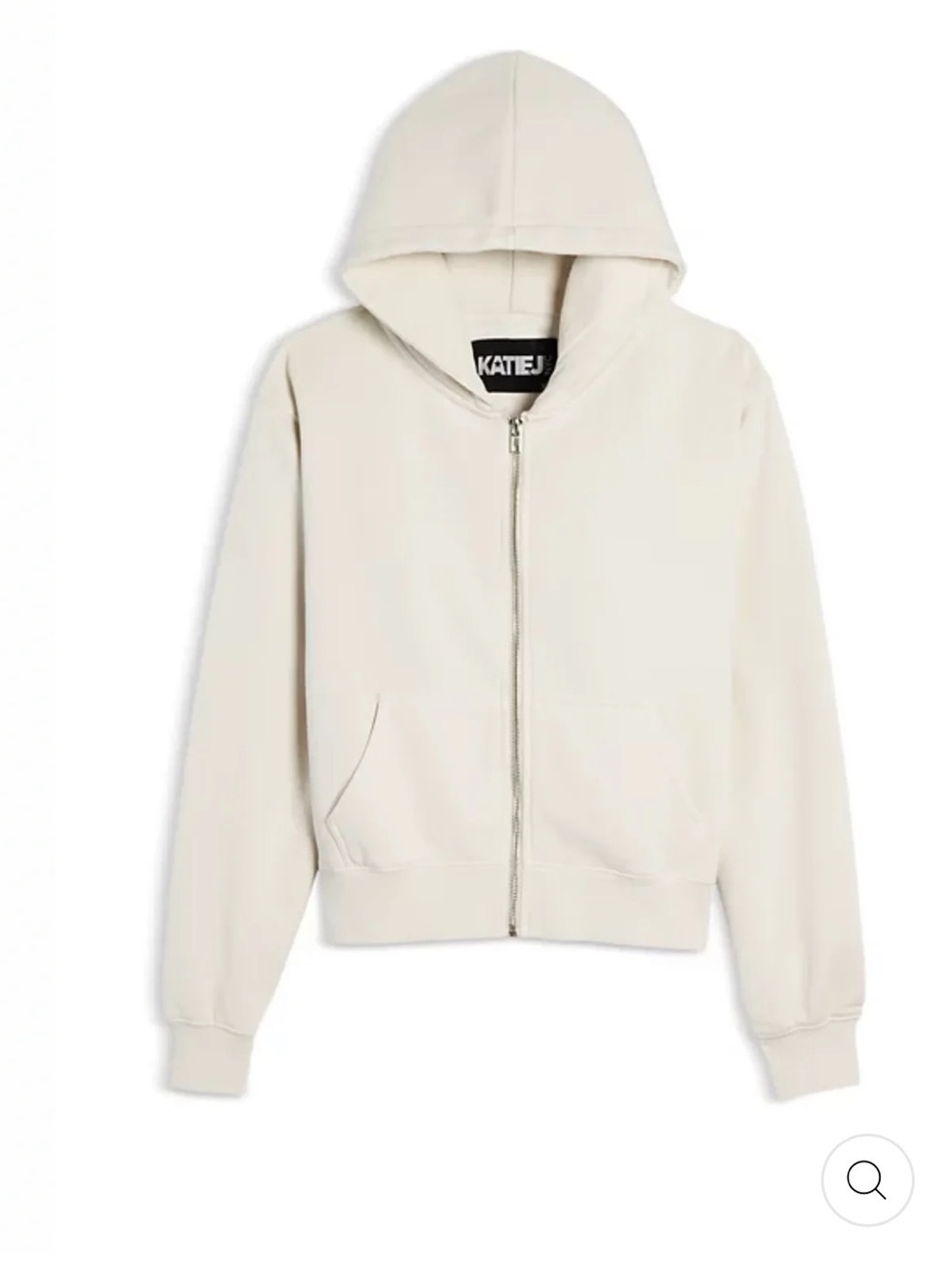 KATIE J NYC TWEEN CODY ZIP HOODIE - WHITE  MEDIUM